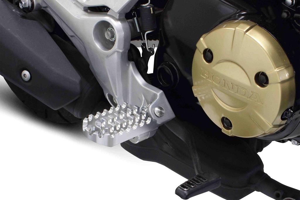 SP Takekawa Комплект широких подножек, Серебристый, Ducks 125, Monkey 125, GROM, MSX125, CB125R, CBR250R 06-13-0091