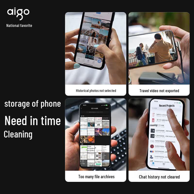 Флеш-накопитель aigo U353 с двойным интерфейсом USB 3.2 Type-C