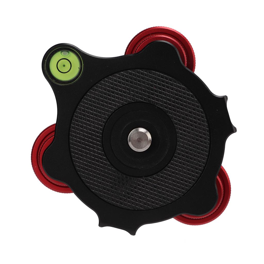LP‑64 Camera Tripod Ball Head Leveling Base Aluminum Triple Wheel Leveler Bubble Level