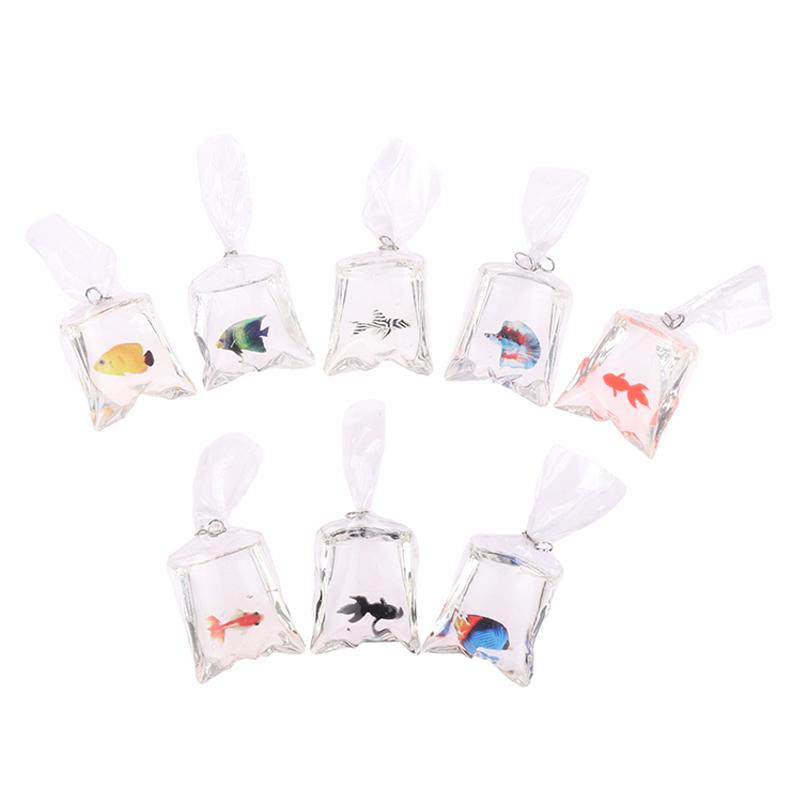 1Bag 1:12 Dollhouse Miniature Fish Tank Fish Cute Ornamental Fish Home Aquarium Decor Toy Doll House Accessories