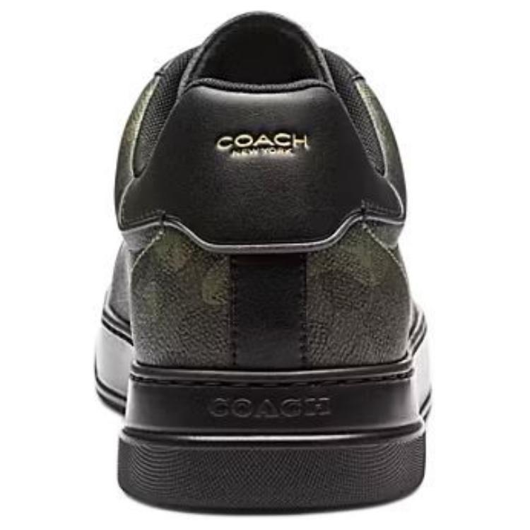 Coach Высококачественные кожаные низкие кеды для скейтбординга мужские черные CZ556-UEI