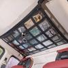Car Roof Ceiling Cargo Storage Net Elastic String Pocket Mesh Organizer Bag Black Color Interior Storage Network F2a6