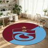 Trabzonspor FC Printed Round Crystal Velvet Rug Soft Non Slip Floor Carpet For Bedroom Holiday Gift