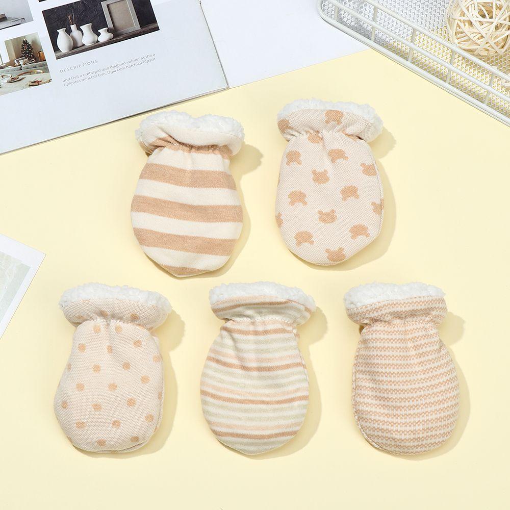 Full Finger Thicken Newborn Gloves Toddler Infant Mittens Fleece Gloves Baby Anti-Grab Mittens