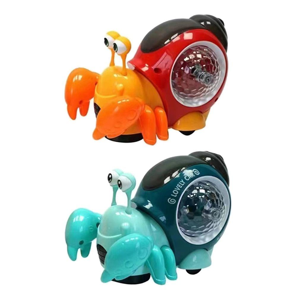 Musical Musical Light Toy Snail Baby Dancing Toy Cartoon Crawling Crab Toy