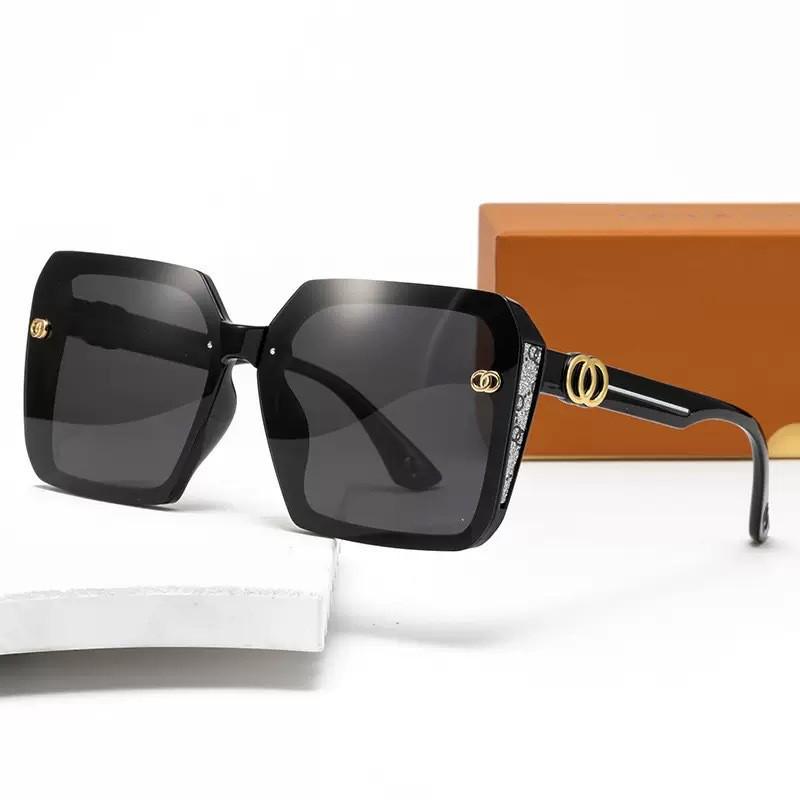 2025 High-End Women's Sunglasses: Large Frame, Square/Round Face, Anti-UV, Slimming Look