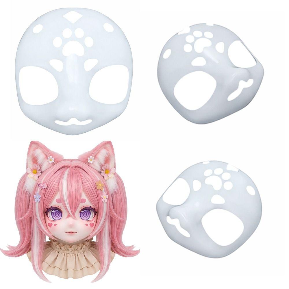 Animal Kigurumi Base Beast Skull Mask 3D Cosplay Furry Mask Cat Head Skull Masks  Costume Prop