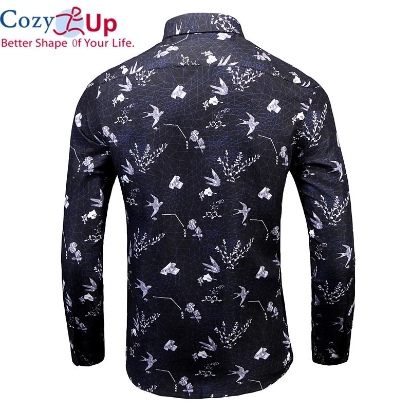 Cozy Up Рубашка с принтом Мужские осенние рубашки Модные мужские рубашки для вечеринок Рубашка с длинными рукавами Мужская повседневная повседневная куртка Полная
