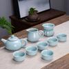 Five Famous Kilns Ge Kiln Ceramic Kung Fu Tea Set Teacup Business Gift Box Gifts Household Business Gifts