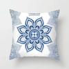 Blue White Porcelain Print Cushions Case Bohemian Style Mandala Geometry Pillows Case Modern Fashion Sofa Chairs Throw Pillows