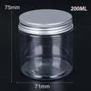 30-250ml Aluminum Cap Cosmetic Tin Pot Empty Lip Balm Jar Oil Wax Plastic Container Empty Jar Home Storage Food Sample Bottles