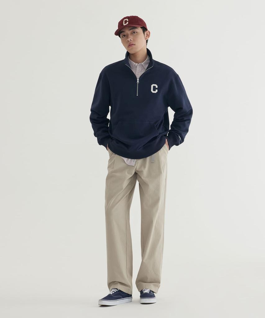 COVERNAT C-Logo Half-Zip Sweatshirt Black