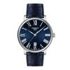 Tissot Carson Men's Watch with Leather Strap and Blue Dial, T1224101604300, Officially Imported
