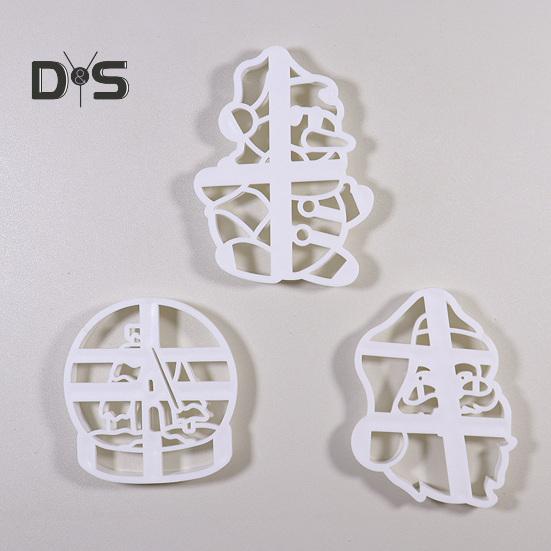 Форма для печенья, снежок, снеговик, Санта-Клаус, форма для рождественской резки, праздничная форма для печенья «сделай сам», для праздничной вечеринки