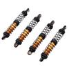 4 Pack Metal RC Car Shock Absorbers High Strength 90mm RC Car Shocks for 1 10 Scale Models with 8 Spare Springs Gold