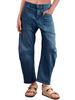 Женские мешковатые джинсы-бананы с высокой талией, широкие укороченные джинсовые брюки бойфренд