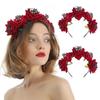 Новая имитация бархатной розы повязка на голову на Хэллоуин женские аксессуары для волос головные уборы