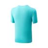 Li-Ning Футболка Club Series Striped V-Neck Competition Sports с коротким рукавом, унисекс, цвет Ocean-Blue AAYU155-3