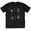 Kiss Хлопковая футболка унисекс с лицами для взрослых