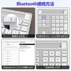 Bluetooth Number Pad and Calculator, 34 Keys, Bluetooth & 2.4G USB Numeric Keypad with Display for MacBook Pro Air, iMac, and Desktops, Data Entry
