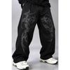 Midnight Joggers Мужские спортивные штаны Спортивные штаны с принтом 'Шиповник и крест' Свободные повседневные мужские брюки
