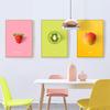 Fruit Kitchen Poster Pineapple Strawberry Nordic Pictures Wall Prints Art Painting Home Decoration Wall Pictures For Dining Room