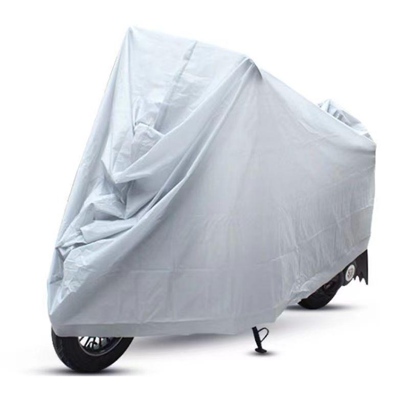 PEVA Single Layer Rain and Sunproof Cover for Motorcycles, Electric Vehicles, and Bicycles with Logo Print