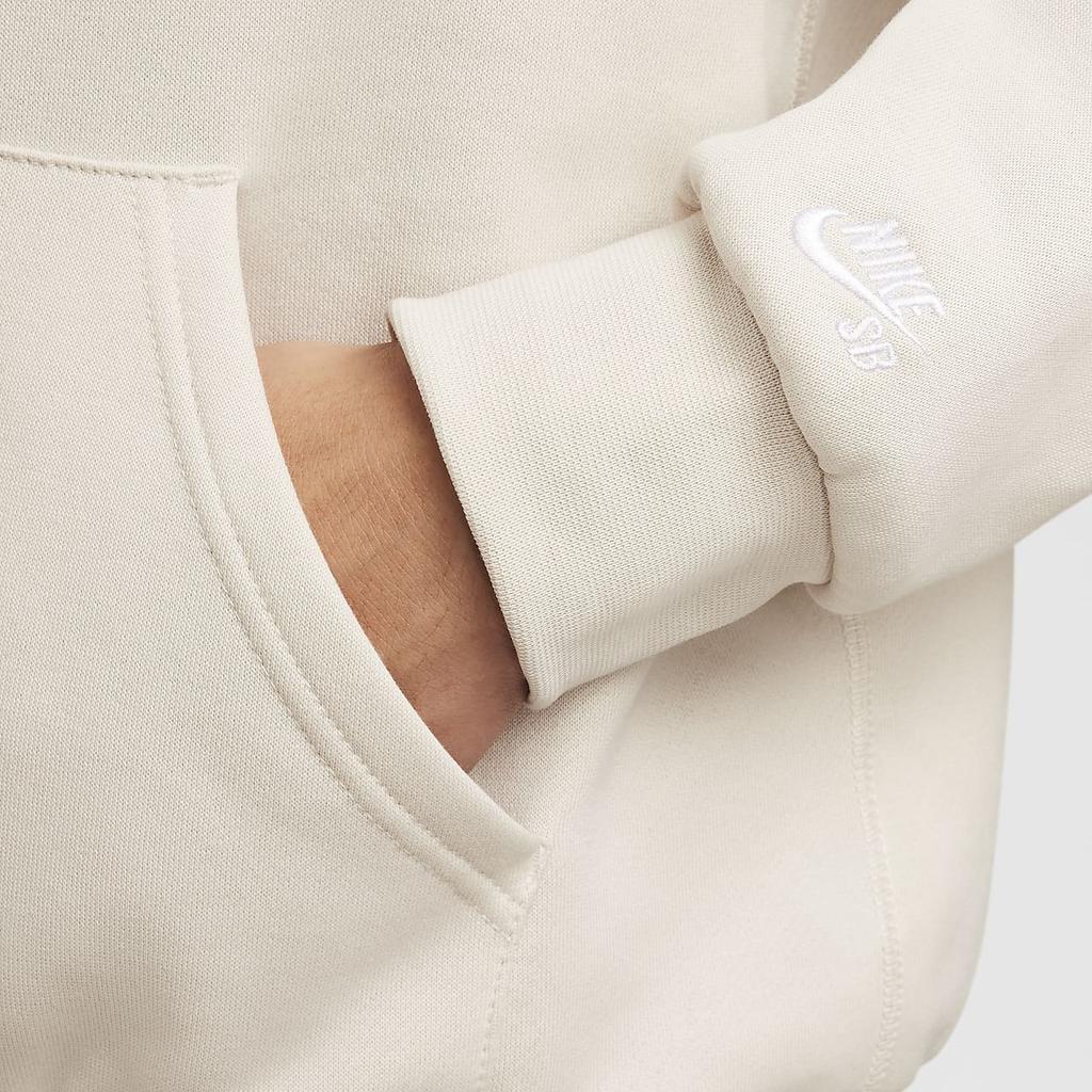 Nike As U Nk Sb Flc Po Hd Truckin флисовая спортивная повседневная толстовка с капюшоном с принтом мужская толстовка бежевая FV7381-104