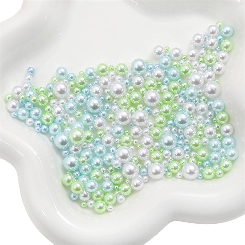200 шт., 3-8 мм, цветные бусины из АБС-пластика, круглые искусственные жемчужные бусины для самостоятельного изготовления ювелирных изделий, украшения дома, художественный искусственный жемчуг для наполнителей ваз