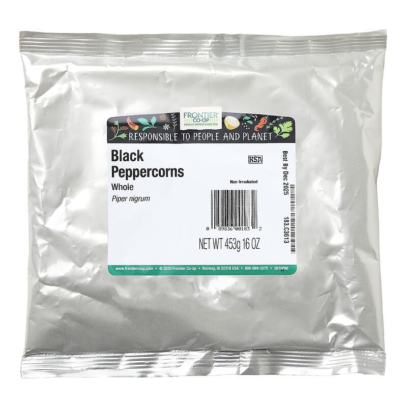 Whole Black Peppercorns, 16 oz (453 g)
