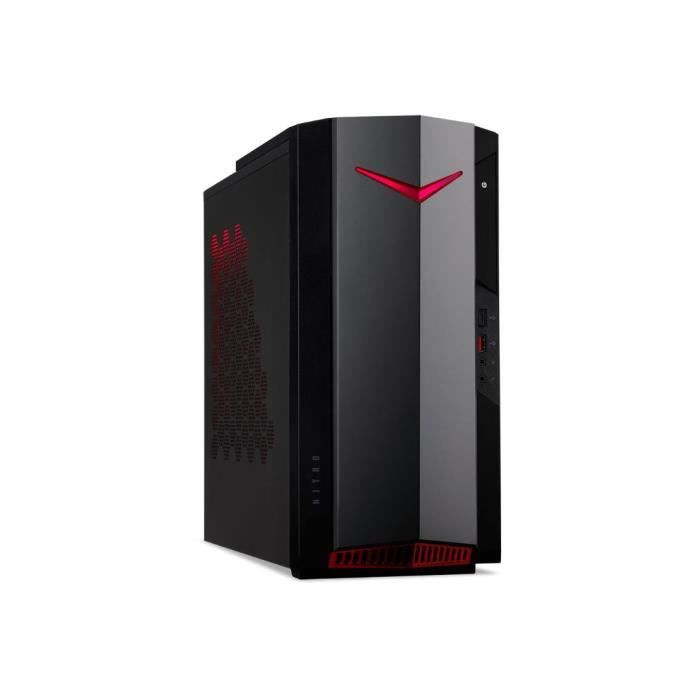 Pc acer gaming nitro n50-640 intel core i7-12700f 32go 1to ssd nvidia rtx 3060ti 8go win 11 das noir