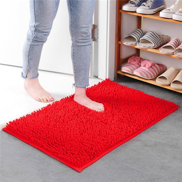 Thicken Chenille Bath Mat Non-slip Bathroom Rugs Door Absorbent Pad Mat Shaggy Mats Rug for Entrance Sofa Pet Carpet