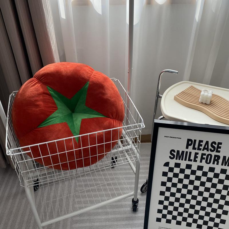 Round Tomato Pillow Vegetable Mushroom Persimmon Futon Plush Toy
