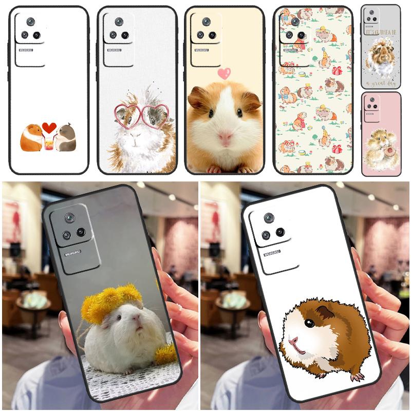 Чехол с животным Морская свинка для Xiaomi 14T Pro 11T 12T 13T 13 14 15 Ultra POCO X7 Pro X3 X5 X6 F5 F6 M6 Pro Чехол