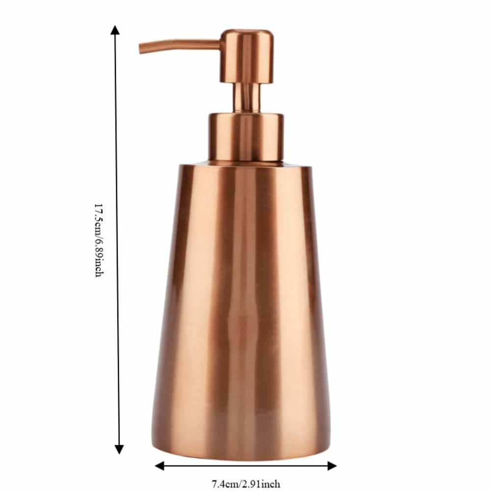 Rose Golden Soap Dispenser 350ml Capacity Shampoo Dispenser Liquid Dispenser Bathroom Accessory