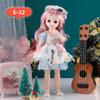 1/6 SD 30cm BJD Dolls Clothes Attractive Eyes Long Hair Dress Up Doll 23 Moveable Joints Anime Toy