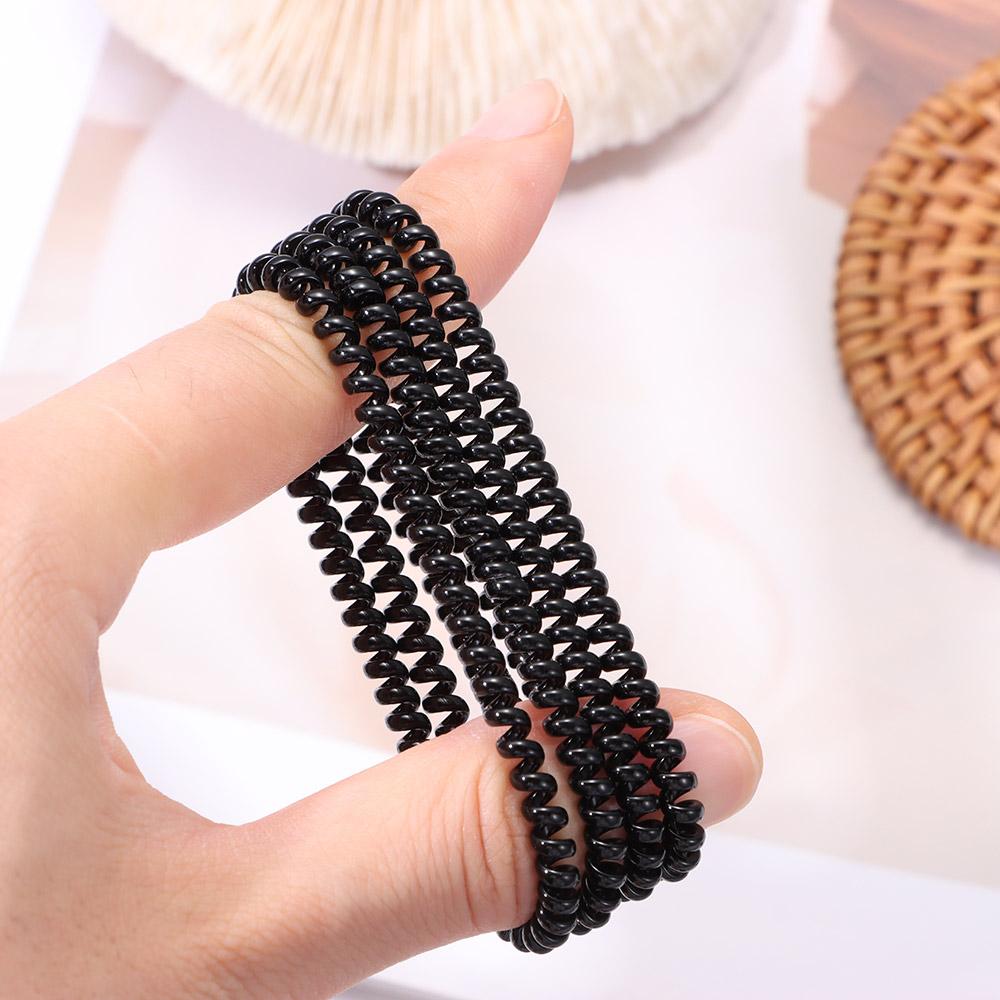 20pcs Women Super Thin Girls Telephone Wire Rubber Hair Ropes Ponytail Holder