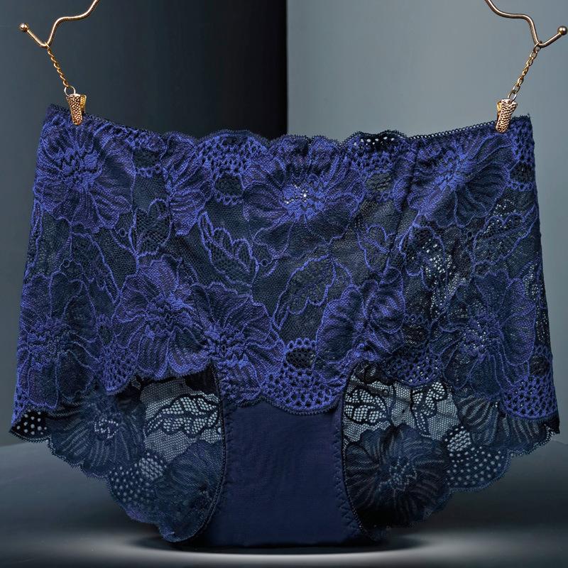 Sexy Lace Transparent Women Underwear Lady Panties Briefs Lingerie Intimates EMA