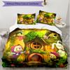 3pcs Duvet Cover Set (1*Duvet Cover + 2*Pillowcase, Without Core), Masha and The Bear Print Soft All‑Season Bedding Set, Home Bedroom Decor Gift