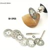 12pcs 22mm Diamond Cutting Disc 3mm Grinding Wheel Mandrel for Metal Cutting Rotary Tool Electric Grinder Parts