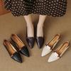 Fashion 2025 New Pointed Toe Women Loafers Shoes Mid Heels Shallow Sandals Pumps Autumn New Brand Casual Shoes Women Walking Dress Cozy
