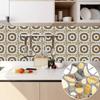 10 шт. кожаный узор из искусственной кожи, настенная наклейка для кухни, фартук, маслостойкая ванная комната, водонепроницаемая, домашний декор, настенные наклейки, пилинг-палка