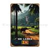 Sri Lanka Travel Metal Sign Decoration Print Painting Cinema Mural Tin Sign Poster