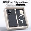 Ультратонкий матовый безрамочный чехол из ПК для Magsafe Samsung Galaxy S25 Edge S24 FE S23 S22 Ultra Plus Магнитная противоударная крышка