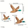 3pcs Wall Decorative Wood Duck ,Wood Decor ,Farm Wooden Decoration for Kitchen,