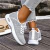 Fashion Spring Autumn Thick Sole Sneakers Women 2025 New Soft Sole Breathable Casual Shoes Woman Comfort Non Slip Knit Sport Sneaker 42