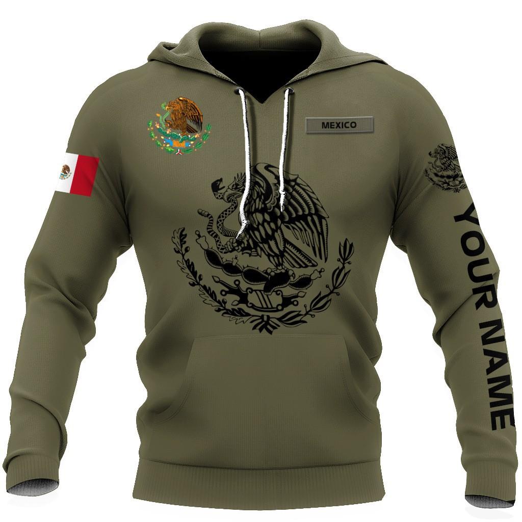2025 Europe, America, Europe and America men's sweater Mexico logo boys sweater 3D printing autumn and winter hooded sweater