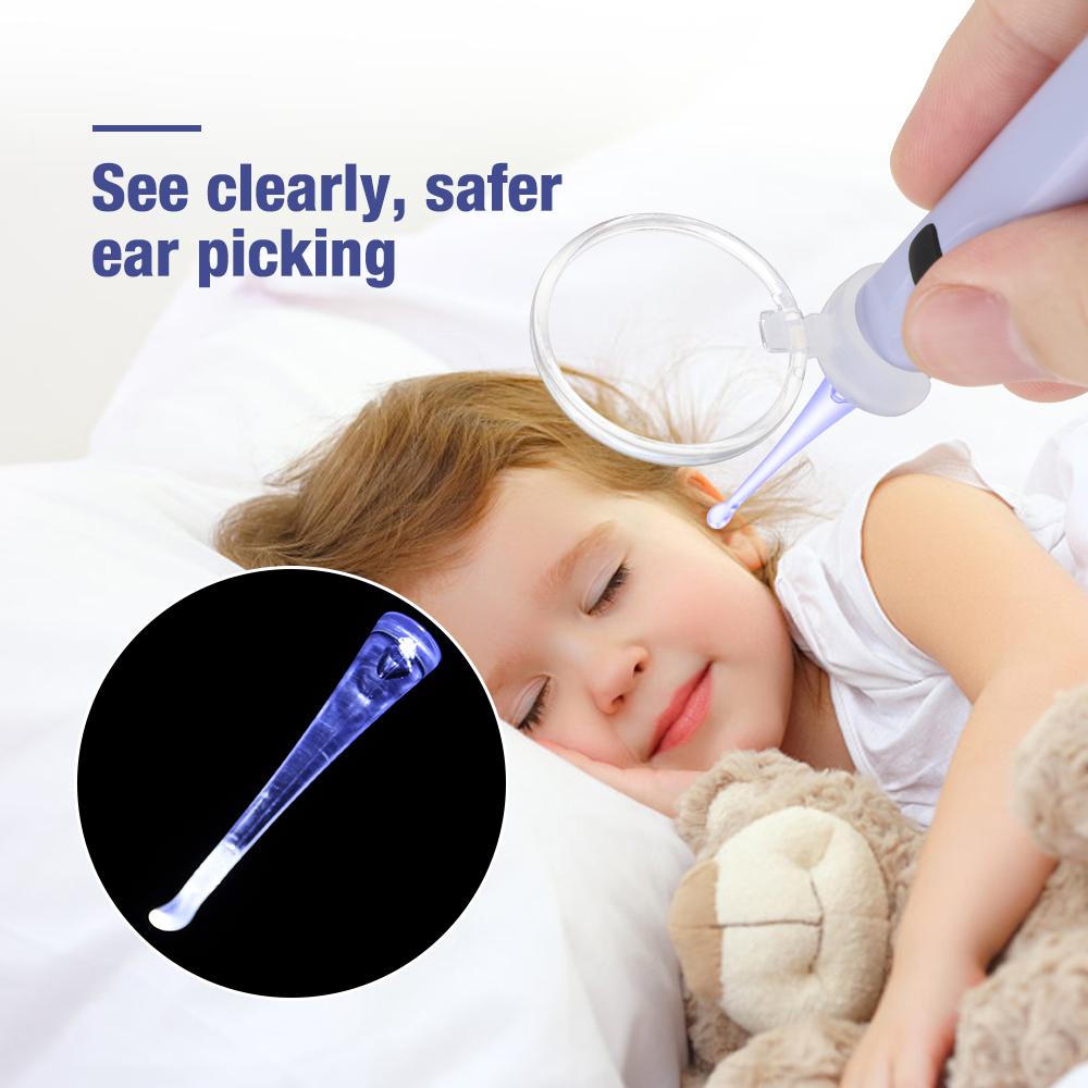 USB Baby Mini Электронная ушная ложка для чистки эндоскопов для взрослых Инструмент для удаления ушной серы со светодиодной подсветкой Светящаяся ложка для чистки ушей