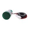Round Digital Display AC Voltage Current 2 In 1 Integrated Signal Indication Light (Green)