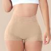 Women Underpants Seamless Lace High Waist Tummy Control Slim Fit High Elasticity Safety Pants Floral Embroidery Panties Daily Wear Underwear